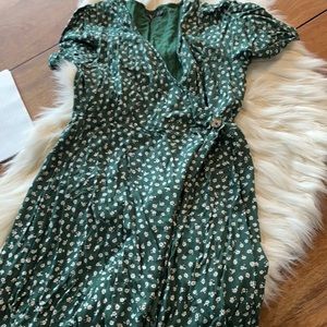 Volcom Green Floral Dress